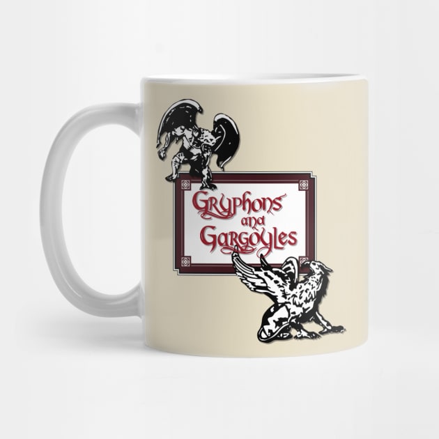 Gryphons and Gargoyles by tvshirts